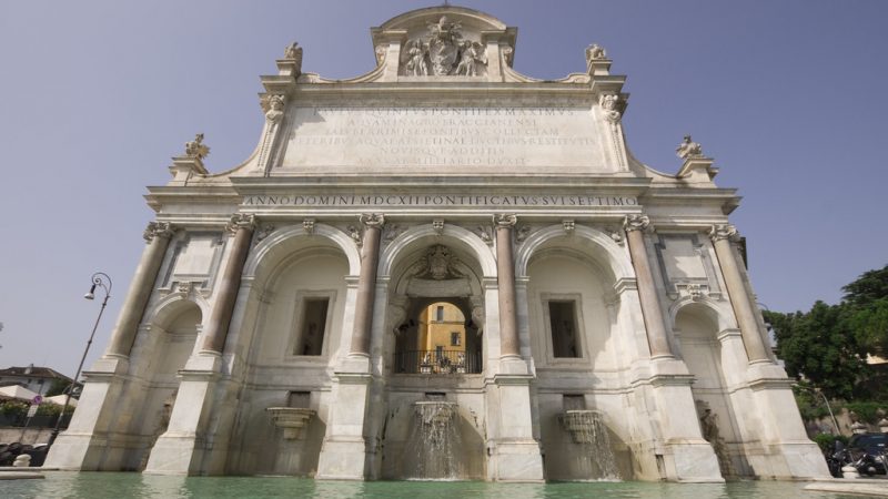 Lavori di manutenzione al Fontanone del Gianicolo e Fontana di Piazzale degli Eroi