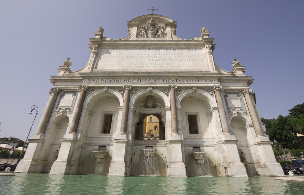 Lavori di manutenzione al Fontanone del Gianicolo e Fontana di Piazzale degli Eroi